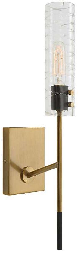 Uttermost® Telesto Black/Brass Sconce-3
