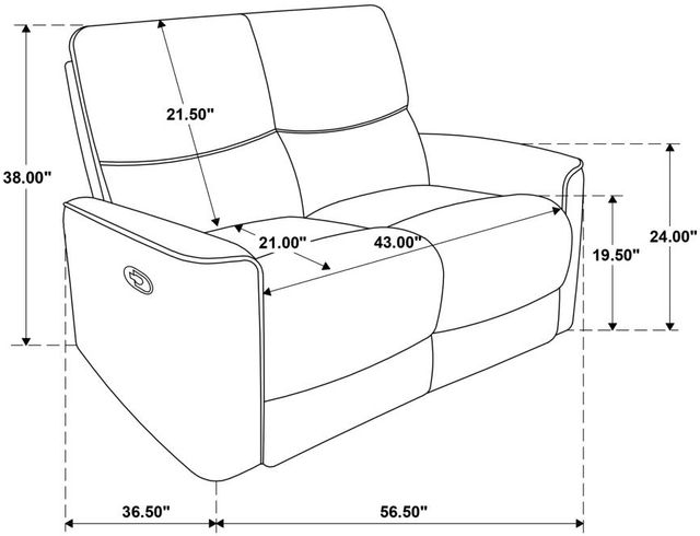 Coaster® Navarro Burnt Orange Upholstered Reclining Loveseat-3