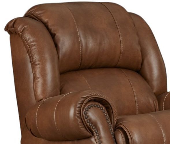 HomeStretch Yellowstone Cognac Manual Recliner-1