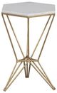 Fairfield® La Bella White Accent Table with Gold Base-2