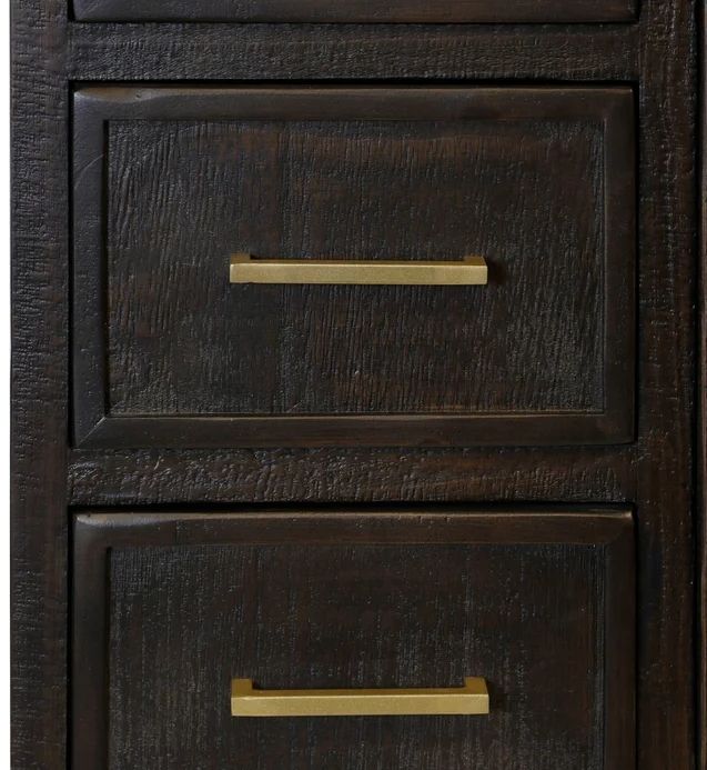 Stylecraft Burnt Umber Wardrobe Console Cabinet-2