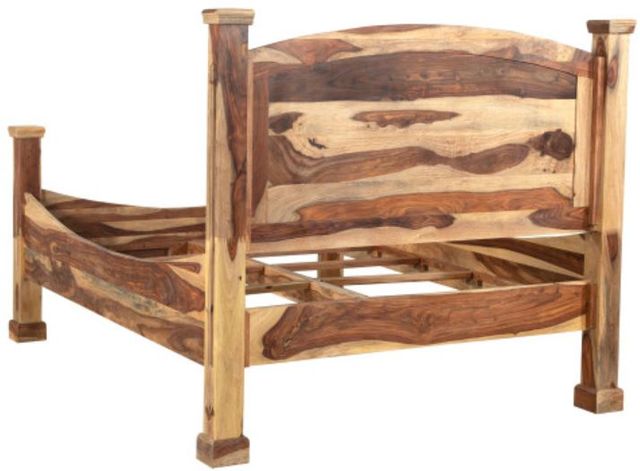 Porter International Designs Tahoe Natural Queen Panel Bed-3