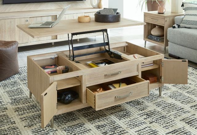 aspenhome® Maddox Biscotti Lift Top Cocktail Table-2