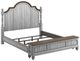 Flexsteel® Plymouth® Distressed Graywash King Storage Bed-1