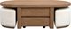 Magnussen Home® Hayden Golden Oat Lift Top Storage Cocktail Table with Casters and 2 Upholstered Stools-2