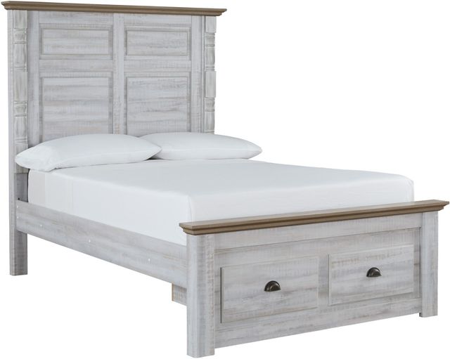 Signature Design by Ashley® Haven Bay 2-Piece Two-Tone Full Panel Storage Bed Set-1