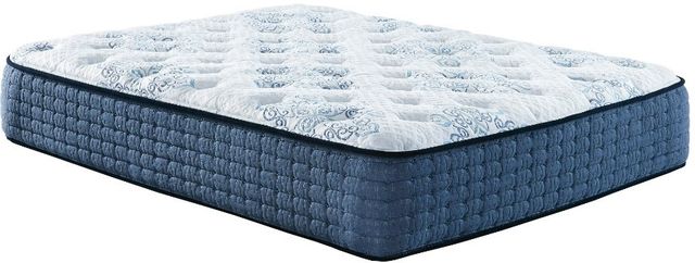 Sierra Sleep® by Ashley® Mt Dana 2-Piece Hybrid Plush and Better Adjustable Base Queen Mattress Set-1