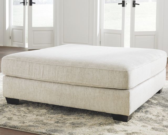 Signature Design by Ashley® Rawcliffe Parchment Oversized Accent Ottoman-1