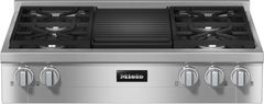 Miele 36" Gas Clean Touch Steel Rangetop