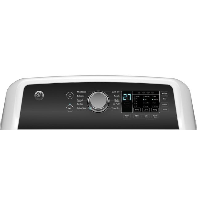 GE® 7.4 Cu. Ft. White Front Load Electric Dryer with Up To 120 ft. Venting and Sensor Dry-4