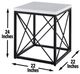 Steve Silver Co. Skyler 3-Piece White Occasional Table with Black Base Set-3