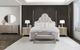 Michael Amini® Malibu Crest Chardonnay/Porcelain California King Upholstered Poster Bed-1