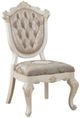 ACME Furniture Chantelle Pearl Beige/Rose Gold Upholstered Dining Side Chair-0