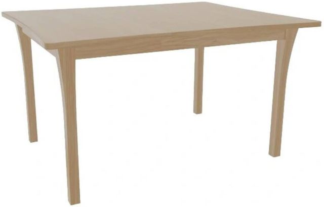 Mavin Customizable 42" x 42" Concave Extendable Dining Table with 12" Leaf-0
