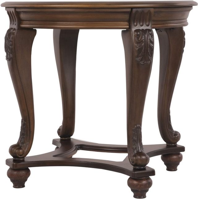 Signature Design by Ashley® Norcastle 3-Piece Dark Brown Living Room Table Set-2