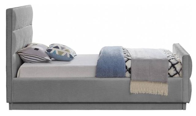 Meridian Furniture Paxton Grey Twin Upholstered Panel Bed-3
