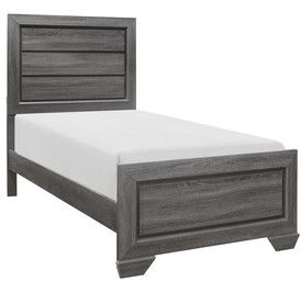 Mazin Furniture Beechnut Gray Twin Youth Bed-1