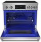 Thor Kitchen® Gordon Ramsay 36" Stainless Steel Freestanding Pro Style Induction Range with Tilt Panel Touch Control in Stainless Steel-1