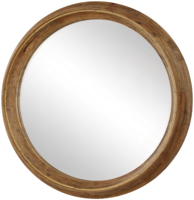 Uttermost® Frontier Light Honey Round Mirror-3