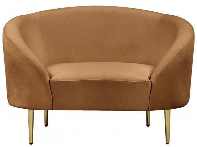 Meridian Furniture Ritz Saddle Velvet Chair-1