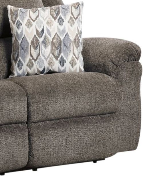 HomeStretch Newport Clove Double Manual Reclining Loveseat-2