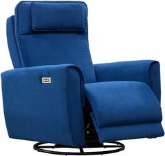 Elran Relaxon Blue Manual Reclining Rocker Chair