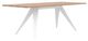 EQ3 Mesa Solid Oak/White Rectangular Dining Table-0