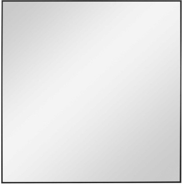 Uttermost® Alexo Matte Black Square Mirror-0