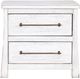 International Furniture Direct White Roots White Nightstand-2