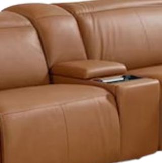 Bassett® Furniture Airy Antelope Leather Console