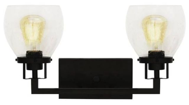 YHD Matte Black 2-Light Vanity Lighting-0