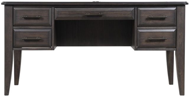 Bernards Bellamy Lane Brown 5-Drawer Desk-2