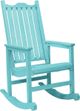 C.R. Plastic Generation Line Turquoise Porch Rocker-0