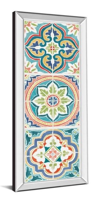 Classy Art Colorful Journey VII by Pela Studio Mirrored Frame Wall Art-1