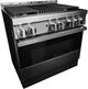 JennAir® NOIR™ 36" Stainless Steel Pro Style Gas Range-3