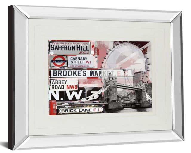 Classy Art Saffron Hill by Andrew Cotton Mirror Framed Wall Art-1