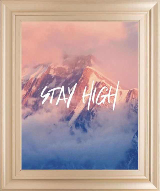 Classy Art Stay High Mountain Landscape by Nature Magick Wall Art-0