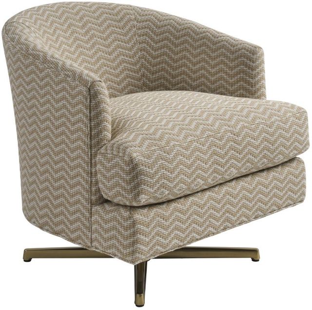 Lexington Home Customizable La Costa Graves Swivel Chair with Brass Base-0