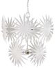 Currey & Company Bismarkia Gesso White Medium Chandelier-3