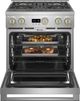 Monogram® Statement Collection 30" Stainless Steel Pro Style Dual Fuel Range with 4 Burners-4