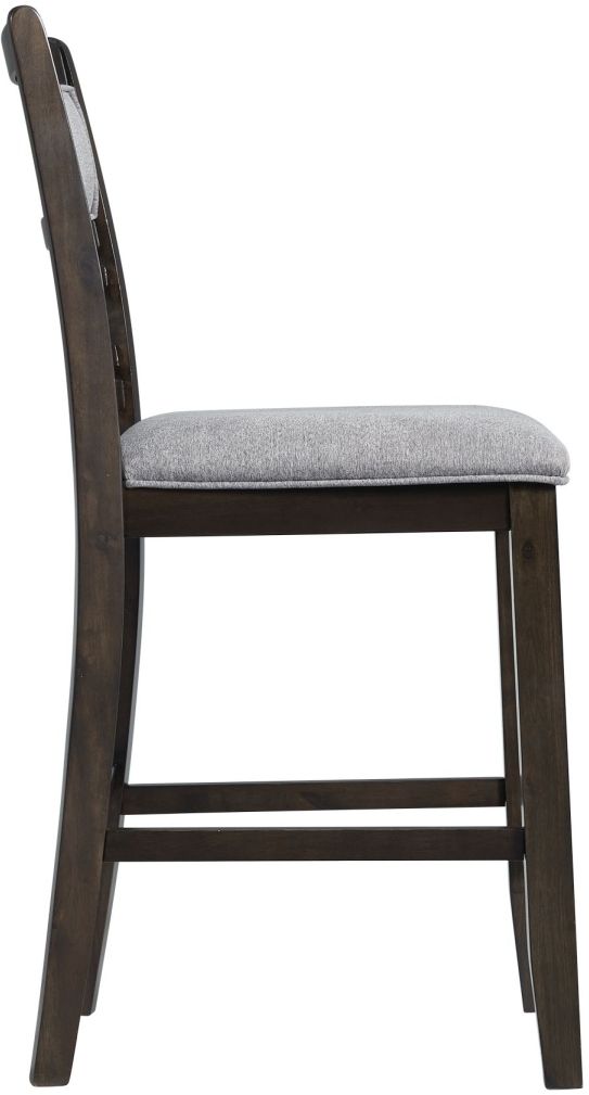 Elements International Amherst Dark Counter Side Chair-3