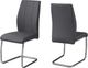 Monarch Specialties Inc. 2-Piece Grey Side Chair Set with U-Shaped Bases-1