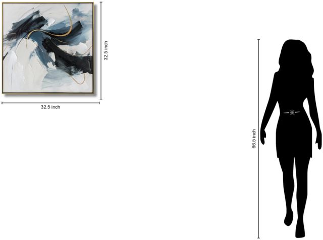 Classy Living Outspoken Sable Motion Abstract Wall Art-2