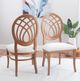 Linon Oakley 2-Piece Brown/Gray Upholstered Dining Chair Set-1