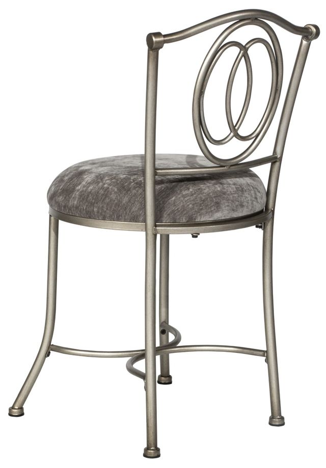 HH2 Home Emerson Pewter/Gray Vanity Stool-1