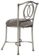 HH2 Home Emerson Pewter/Gray Vanity Stool-1