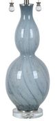 Crestview Collection Aurora Light Blue/White Table Lamp-1
