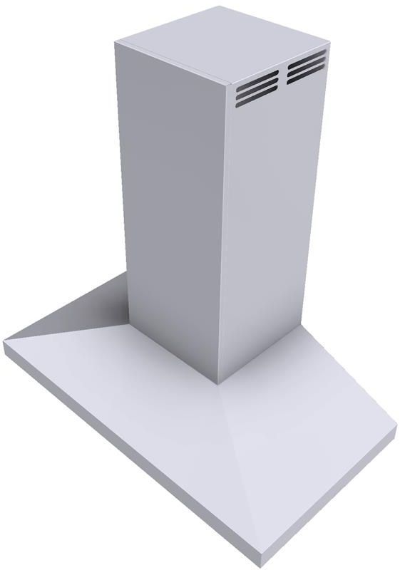 Vent-A-Hood® 36" White Air Recover System (ARS) Euro-Style Duct-Free Wall Mounted Range Hood-1