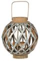 A & B Home Brown/Silver Round Small Shanghai Lantern-0