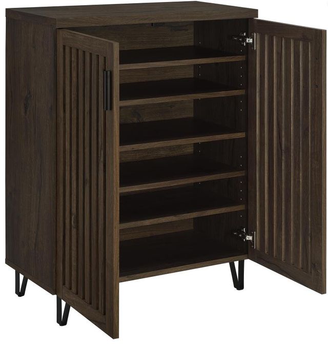 Coaster® Brixton Smoked Oak Shoe Storage Cabinet-3